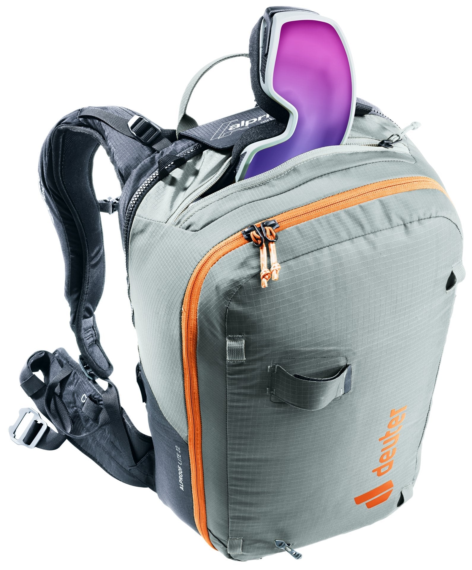 Mochila Deuter Alproof Lite 22 Tin/Black Para Avalanchas