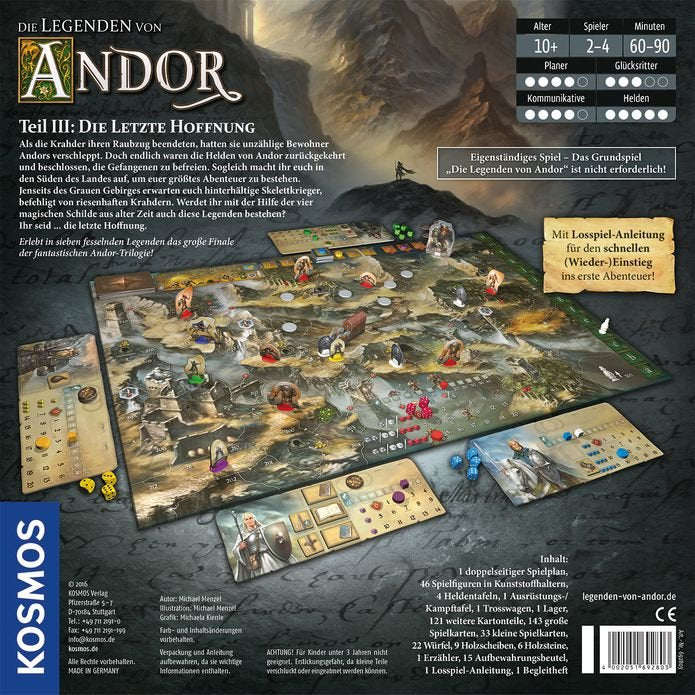 Kosmos Las Leyendas De Andor - Parte Iii: La Última Esperanza, Juego De Mesa 692803