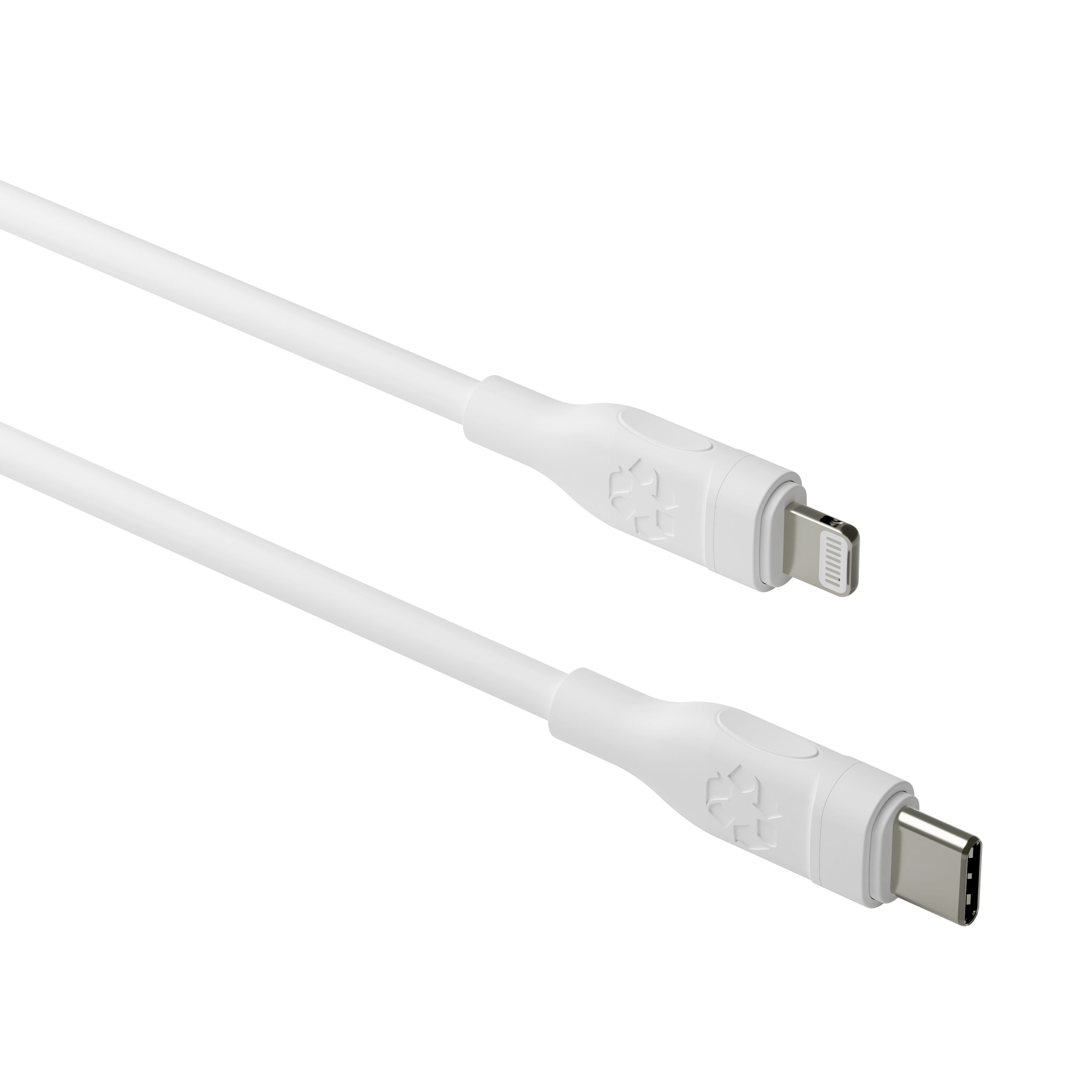 Dbramante1928 Re-Charge Cable Lightning 24 Pin Usb-C Macho A Lightning Macho 1.2 M 100 % Plástico Reciclado