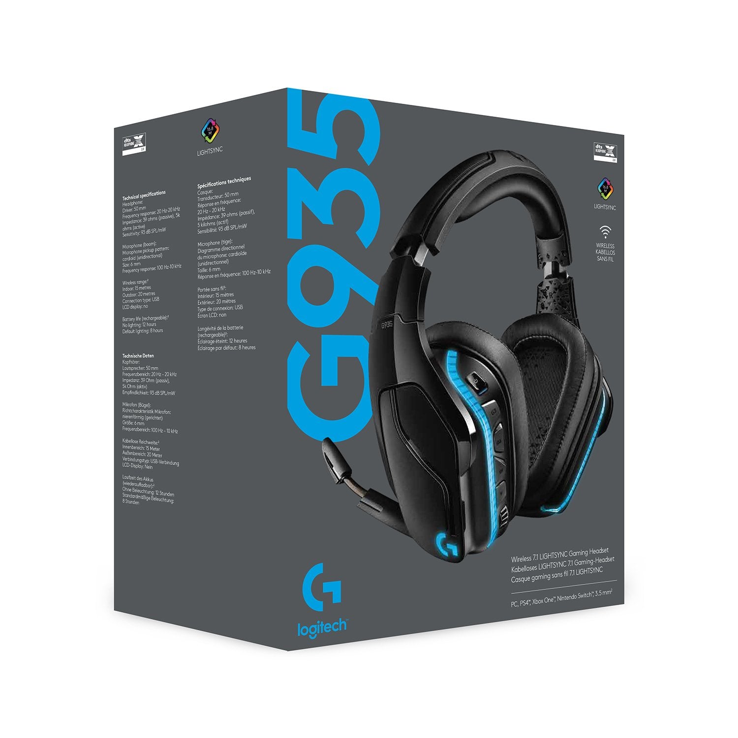 EAN 5099206081918 - Logitech G 981-000744 auricular y casco Auriculares Inalámbrico Diadema Juego Negro imagen 19