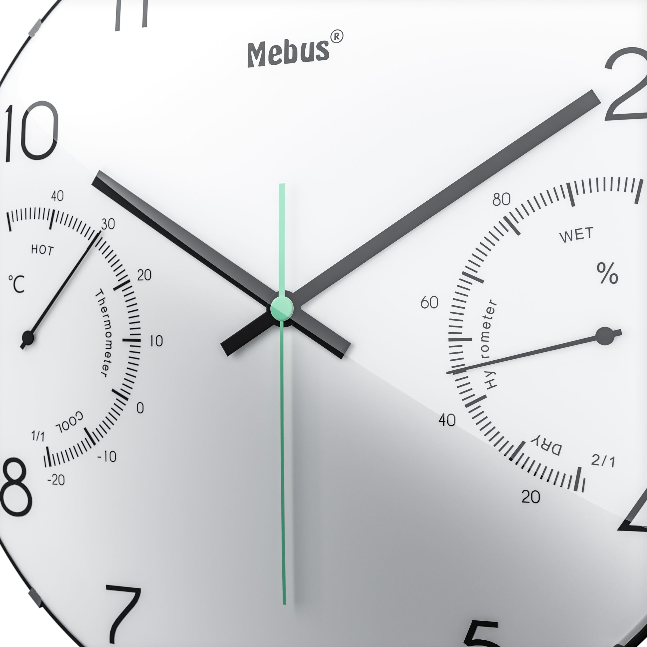 EAN 4007218161062 - Mebus 16106 Quarz-Wanduhr Reloj de cuarzo Alrededor Negro, Blanco imagen 2
