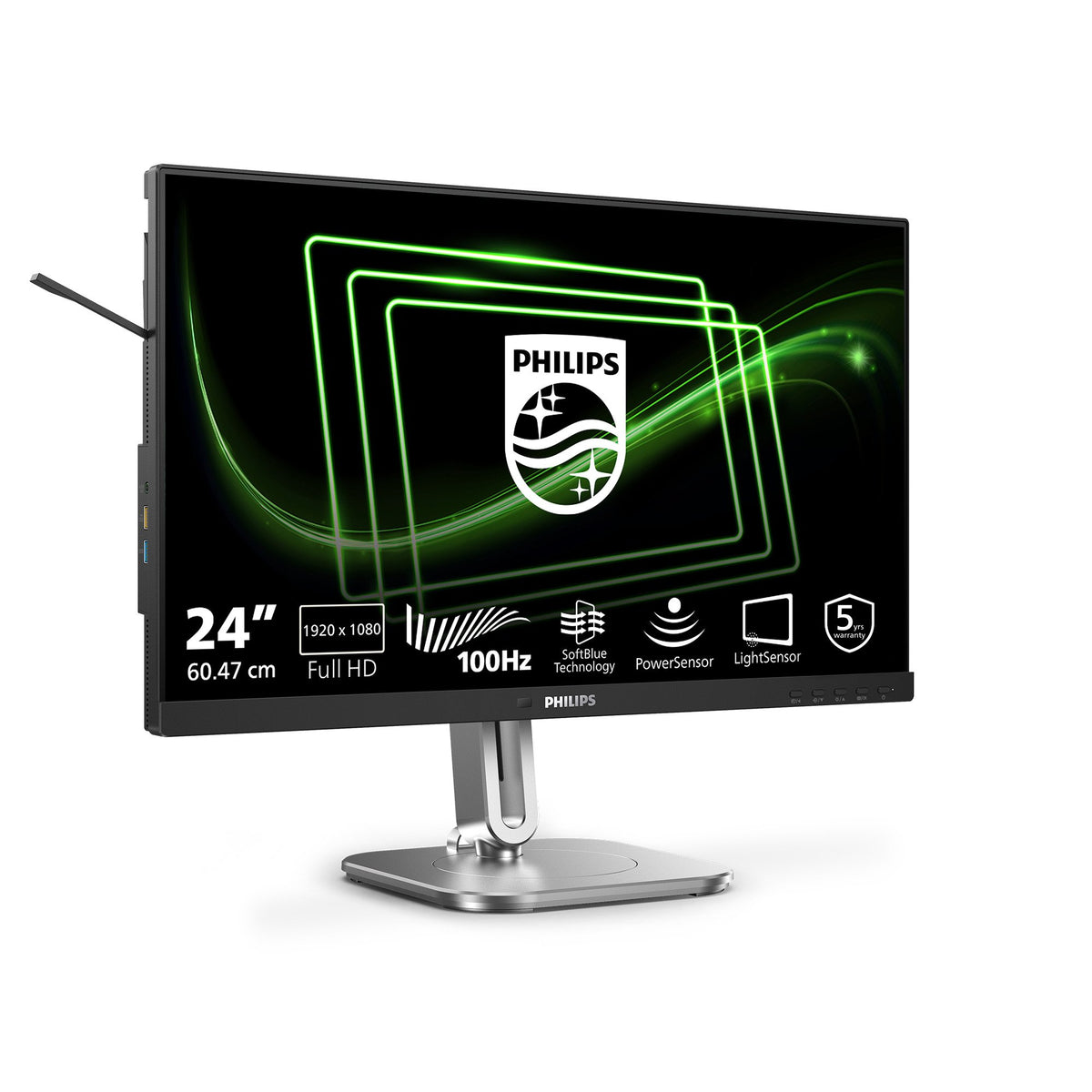 EAN 8721038001723 - Philips 5000 series 24B2G5200/00 pantalla para PC 60,5 cm (23.8") 1920 x 1080 Pixeles Full HD LCD Antraci imagen 3