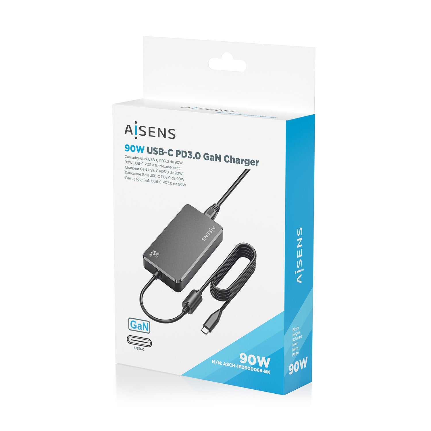 EAN 8435739903865 - AISENS ASCH-1PD90D069-BK adaptador e inversor de corriente Interior imagen 7
