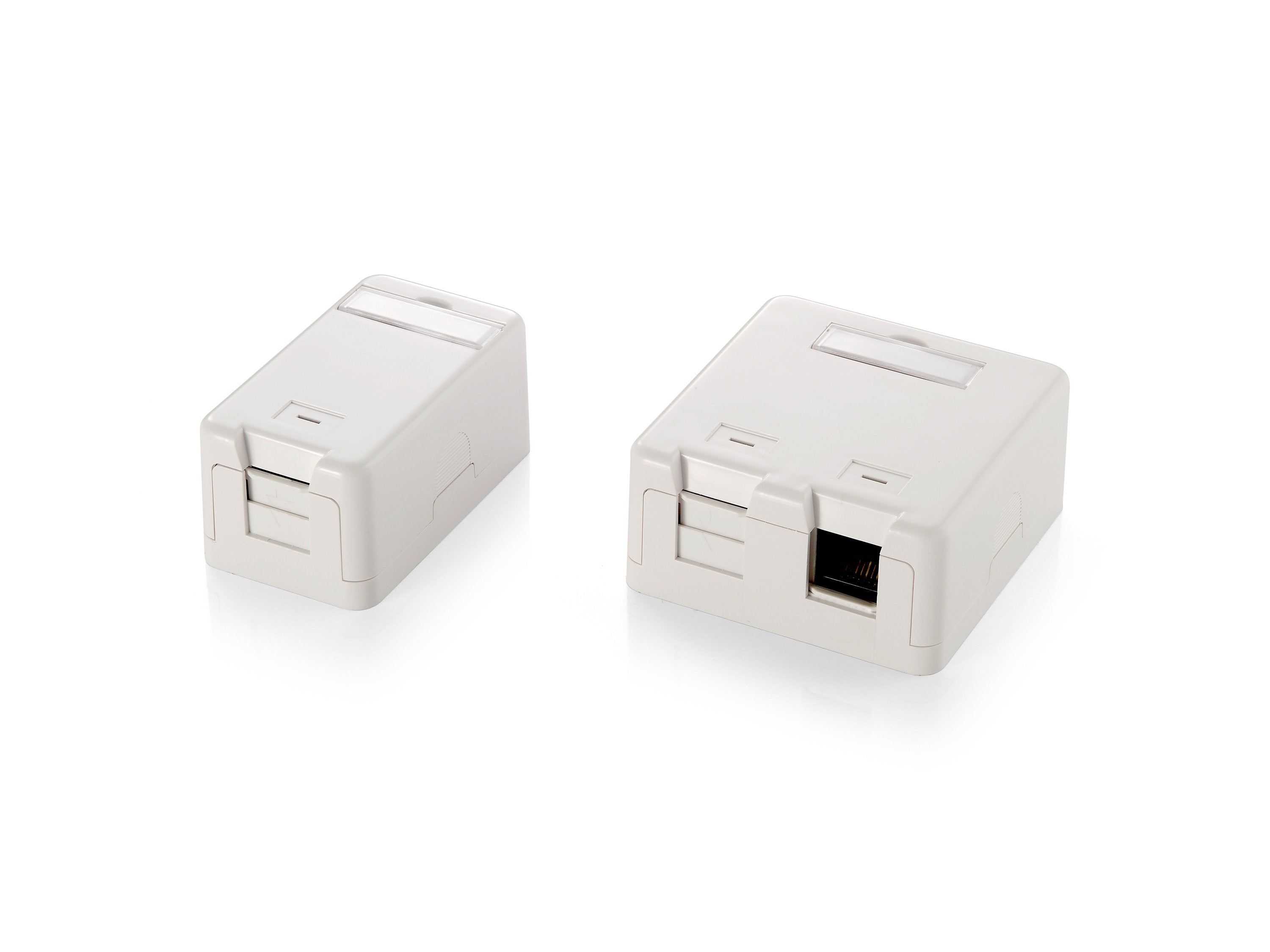 Equip Aufputzdose 1x Keymone Jack Con Abdeckung Blanco