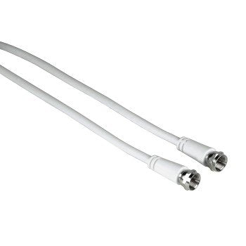Hama 00011898 Cable Coaxial 3 M F M Blanco
