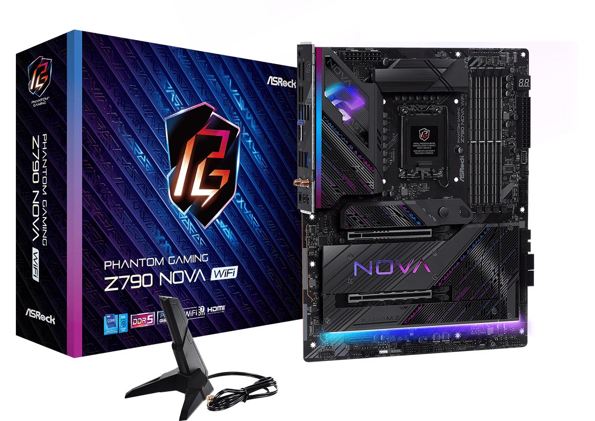 Placa Base Asrock Z790 Nova Wifi 1700 Atx Hdmi Dp Ddr5 Retail