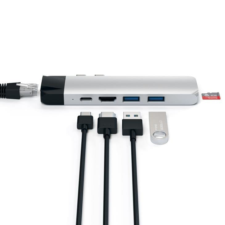 EAN 0879961007324 - Satechi ST-TCPHES base para portátil y replicador de puertos USB 3.2 Gen 1 (3.1 Gen 1) Type-C Plata imagen 5