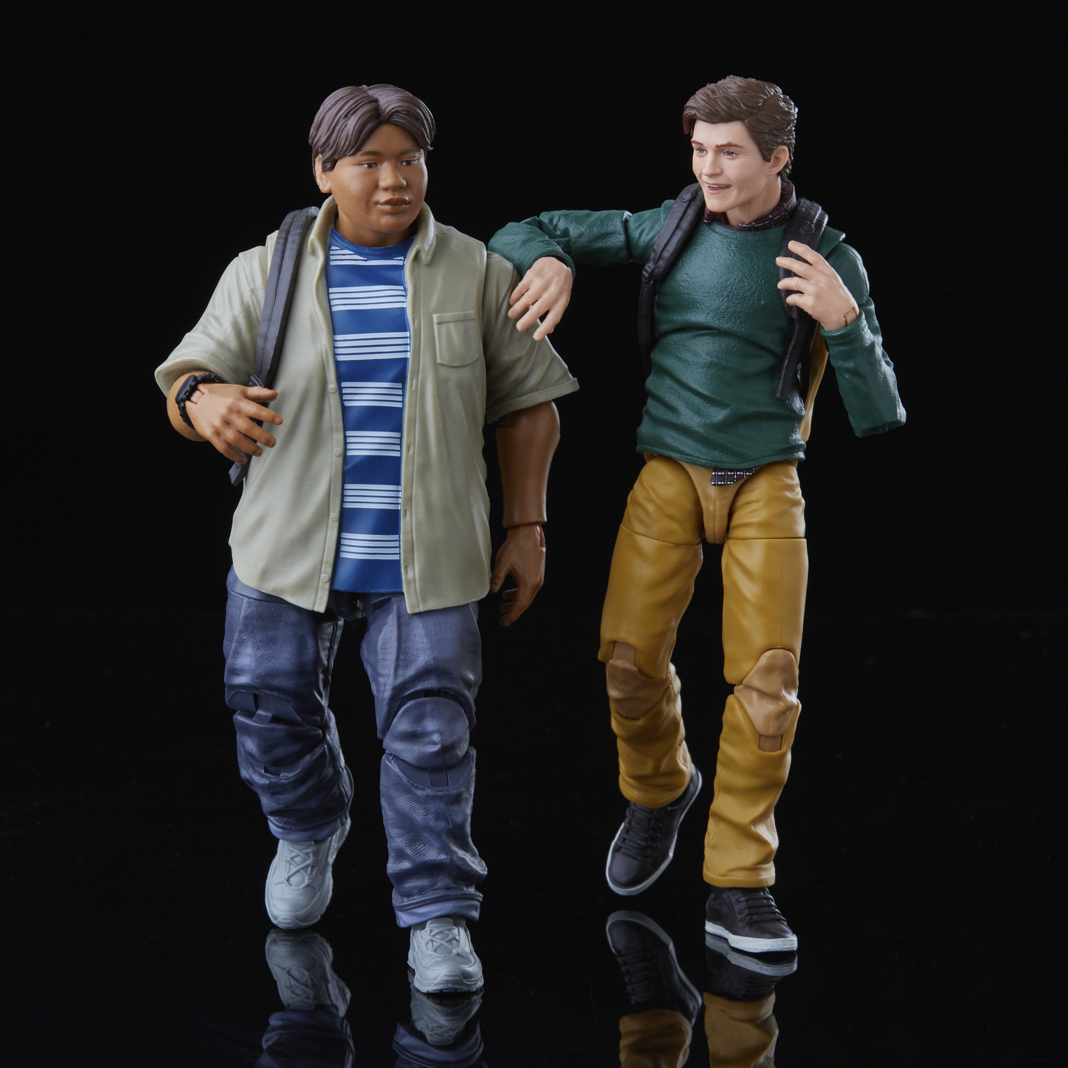 Set 2 Figuras Peter Parker Y Ned Leeds Spiderman Homecoming Marvel Legends 15cm