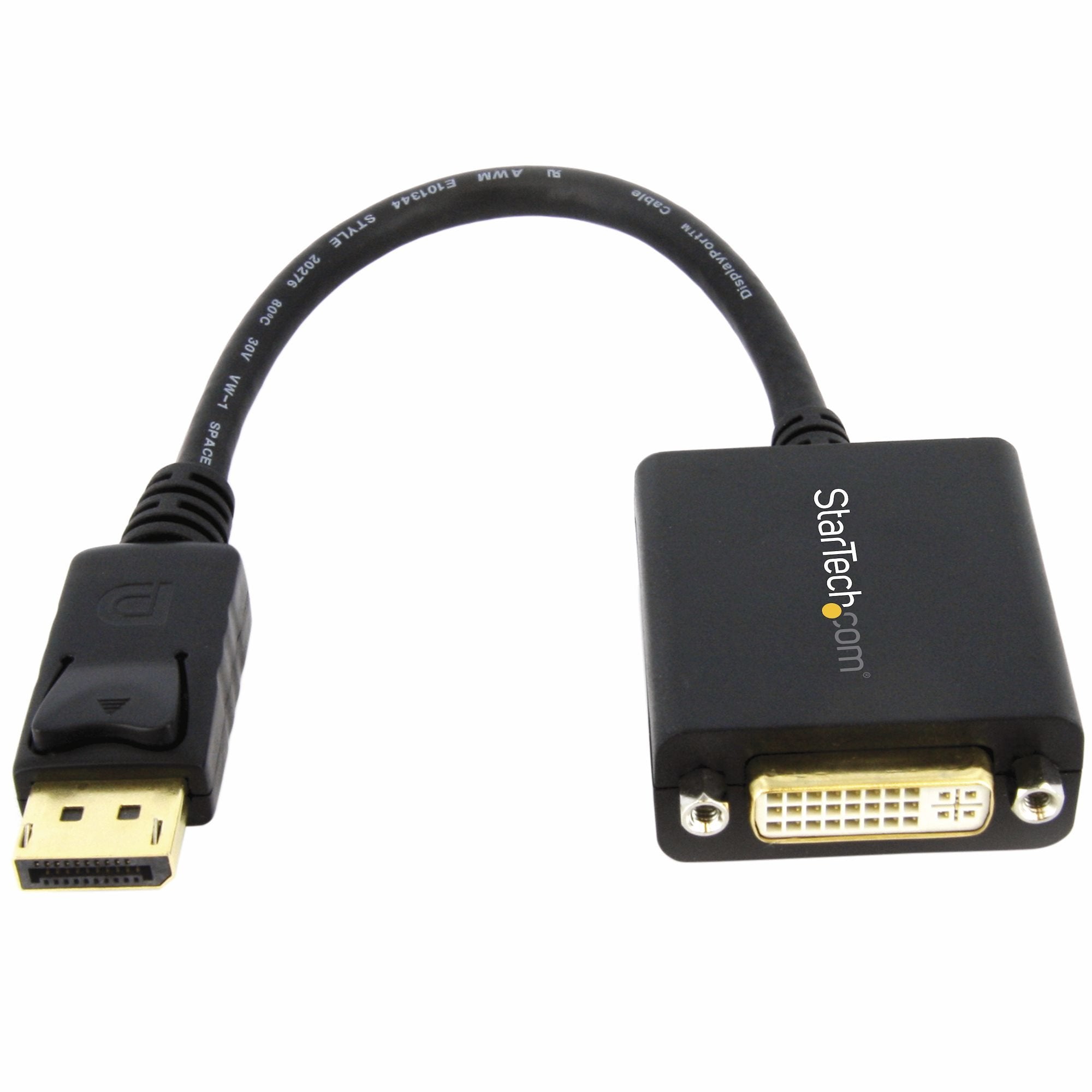 EAN 0065030836869 - StarTech.com DP2DVI2 adaptador de cable de vídeo 0,152 m DVI-I Negro imagen 1