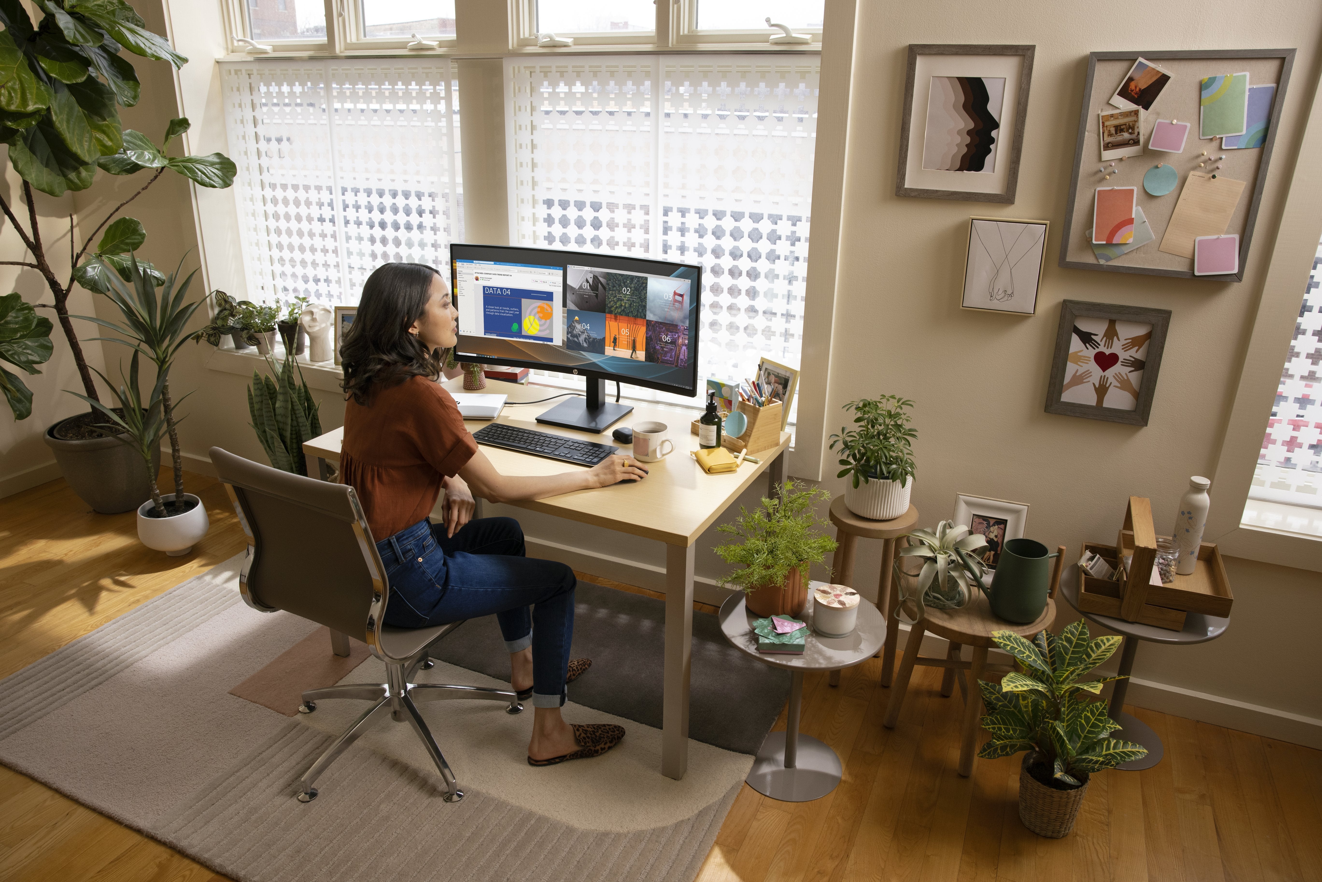 EAN 0195122737122 - HP P34hc G4 WQHD USB-C Curved Monitor - P34hc pantalla para PC 86,4 cm (34") 3440 x 1440 Pixeles Wide Qua imagen 4