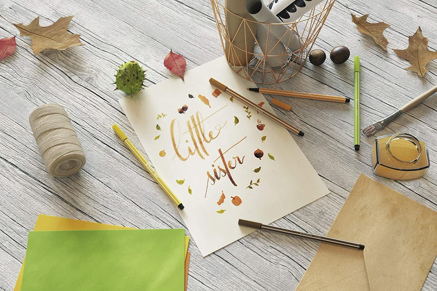 Stabilo Rotulador Pen 68 Estuche De 20 C/Surtidos Parade Antracita-Rosa