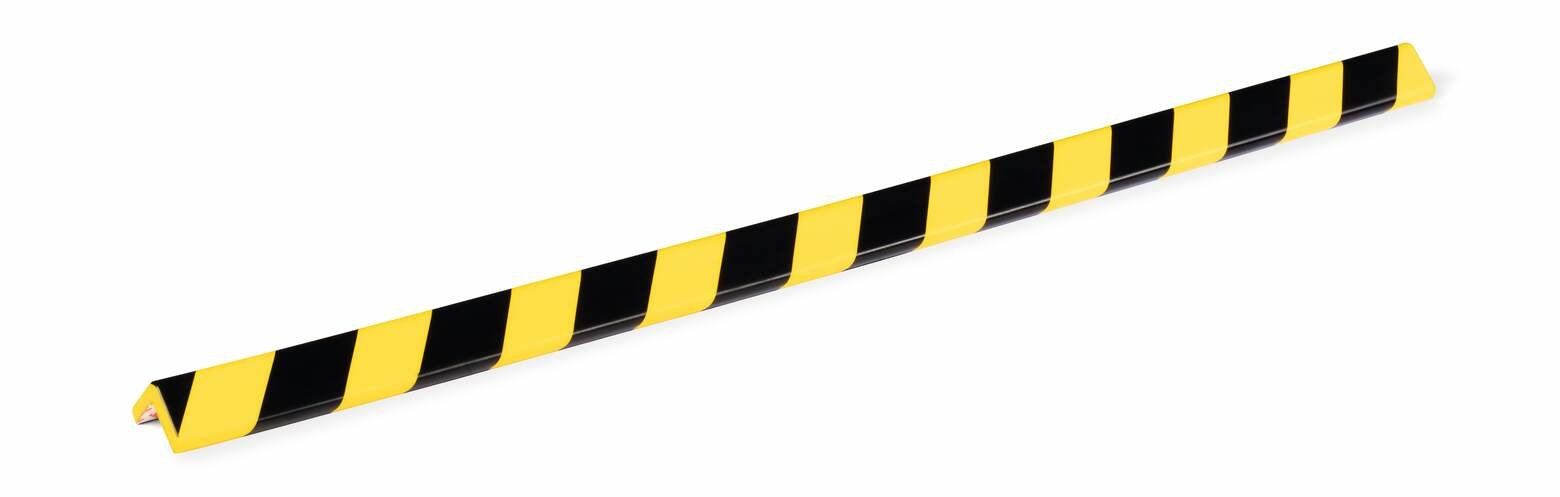 Perfil Protector De Esquinas Durable C35 Amarillo Negro Autoadhesivo 1m