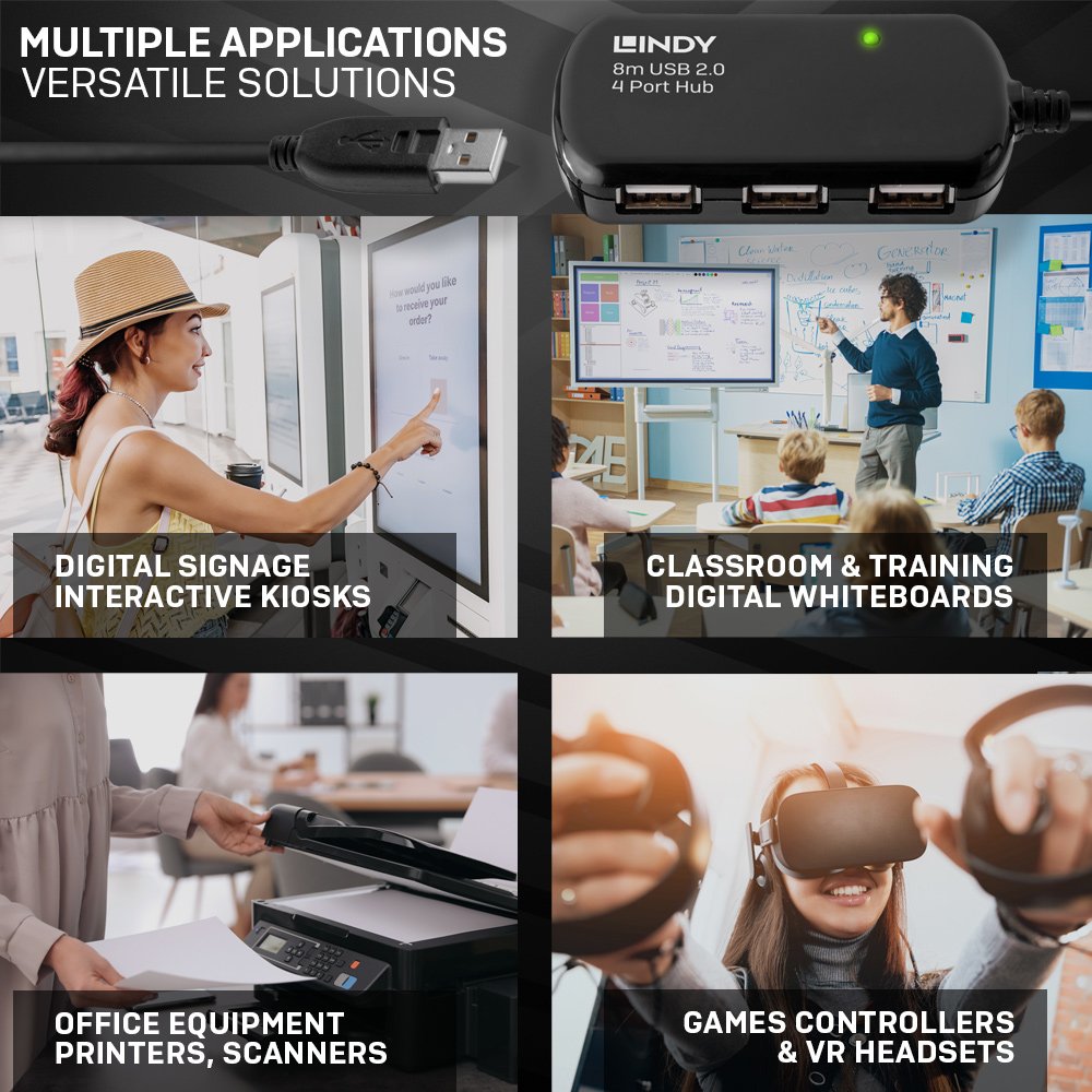 Hub 8m Usb2.0 Active Extension