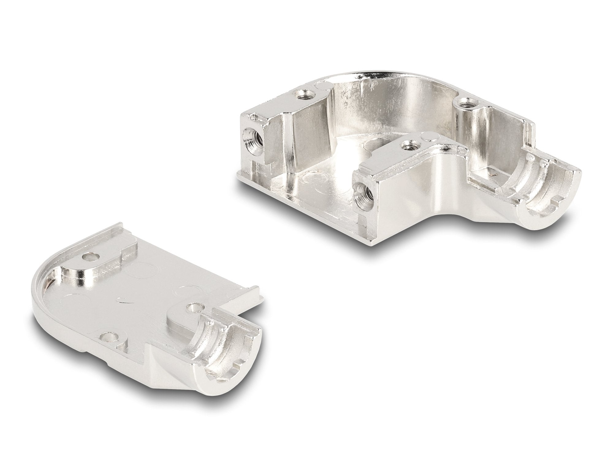 Delock 67028 Carcasa D-Sub Para 9 Clavijas Macho / Hembra Con Soporte Metálico En Ángulo De 90°
