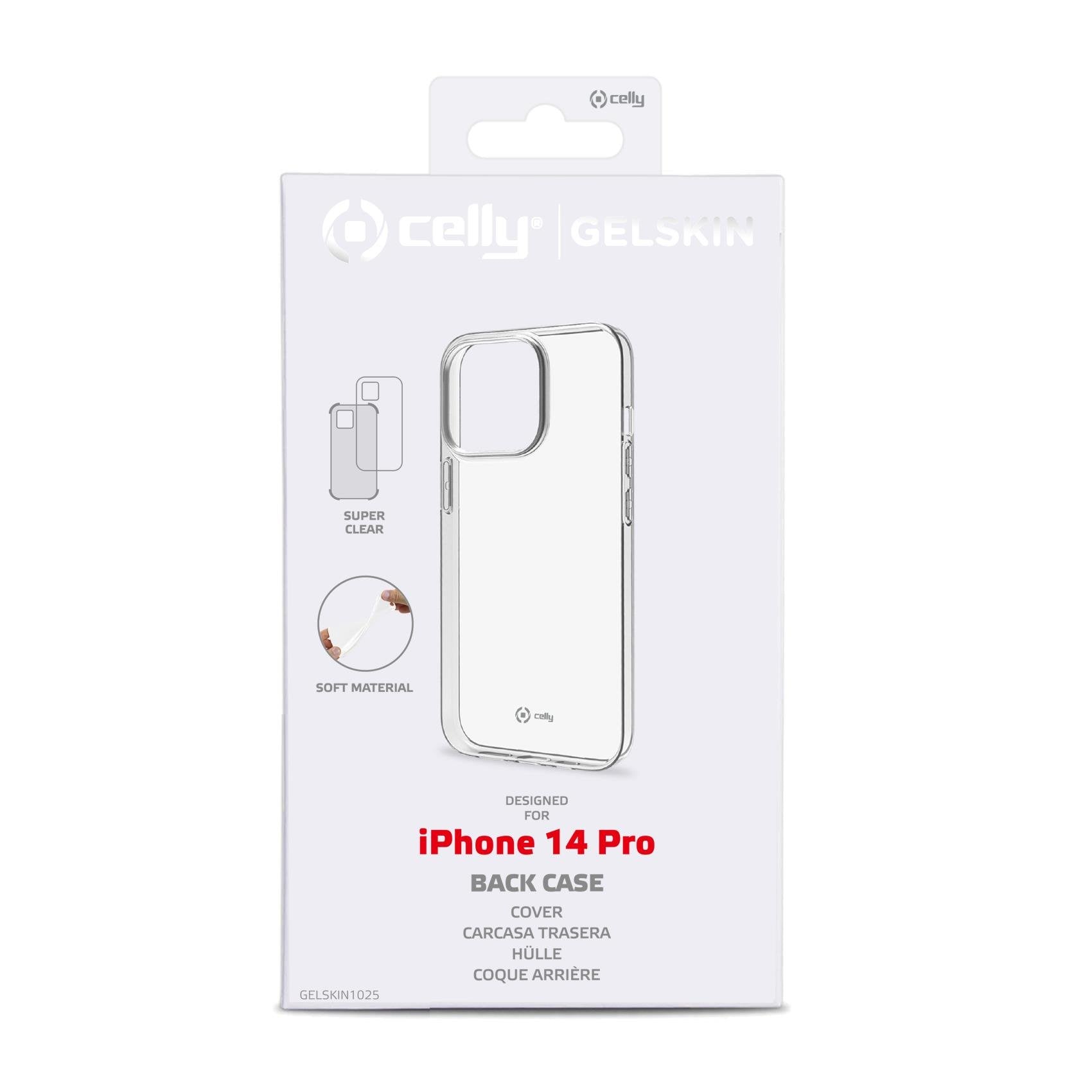 Celly Gelskin Funda Para Iphone 14 Pro 15,5 Cm (6.1") Transparente