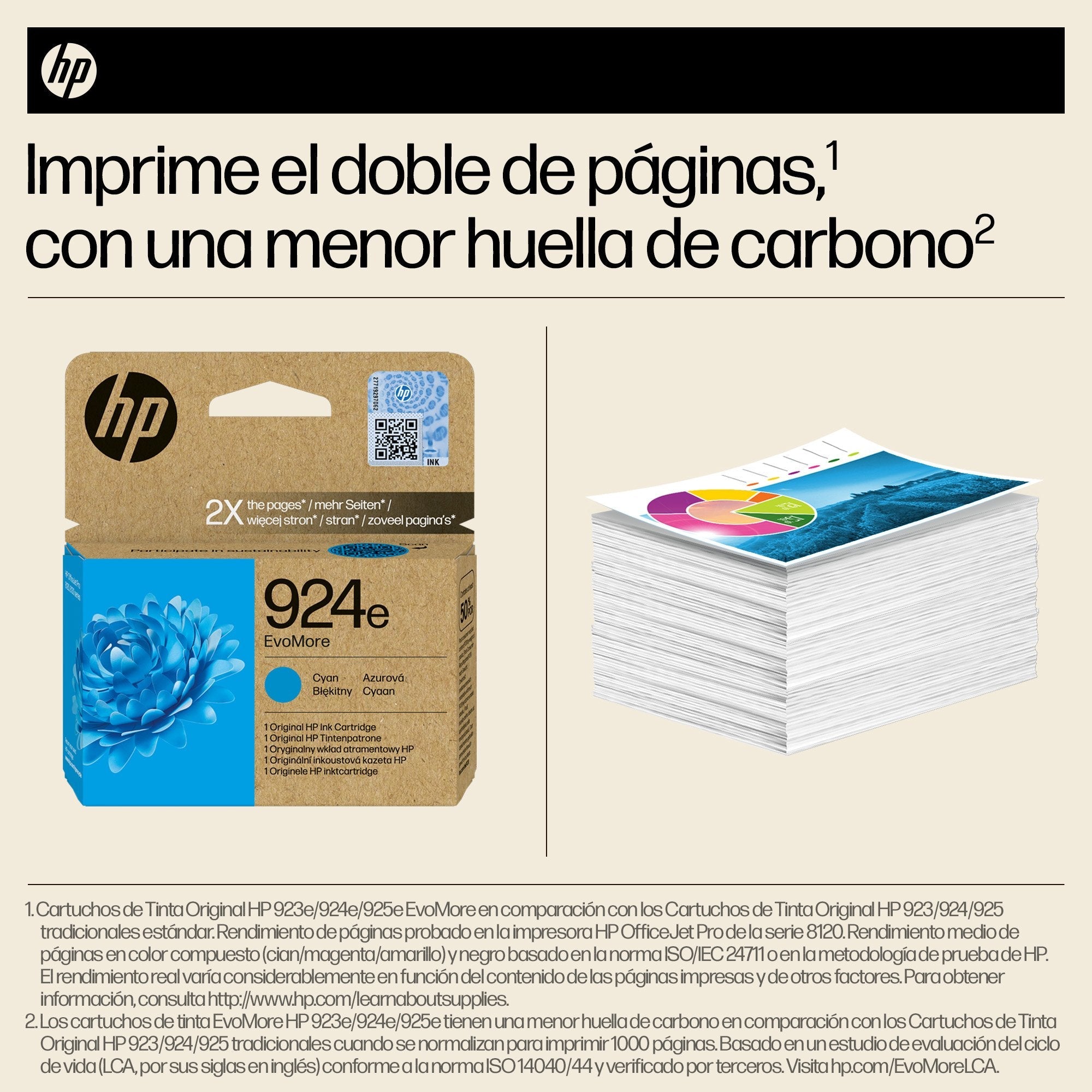 EAN 0196786147425 - HP 924e EvoMore Cyan Original Ink Cartridge cartucho de tinta 1 pieza(s) Alto rendimiento (XL) imagen 4