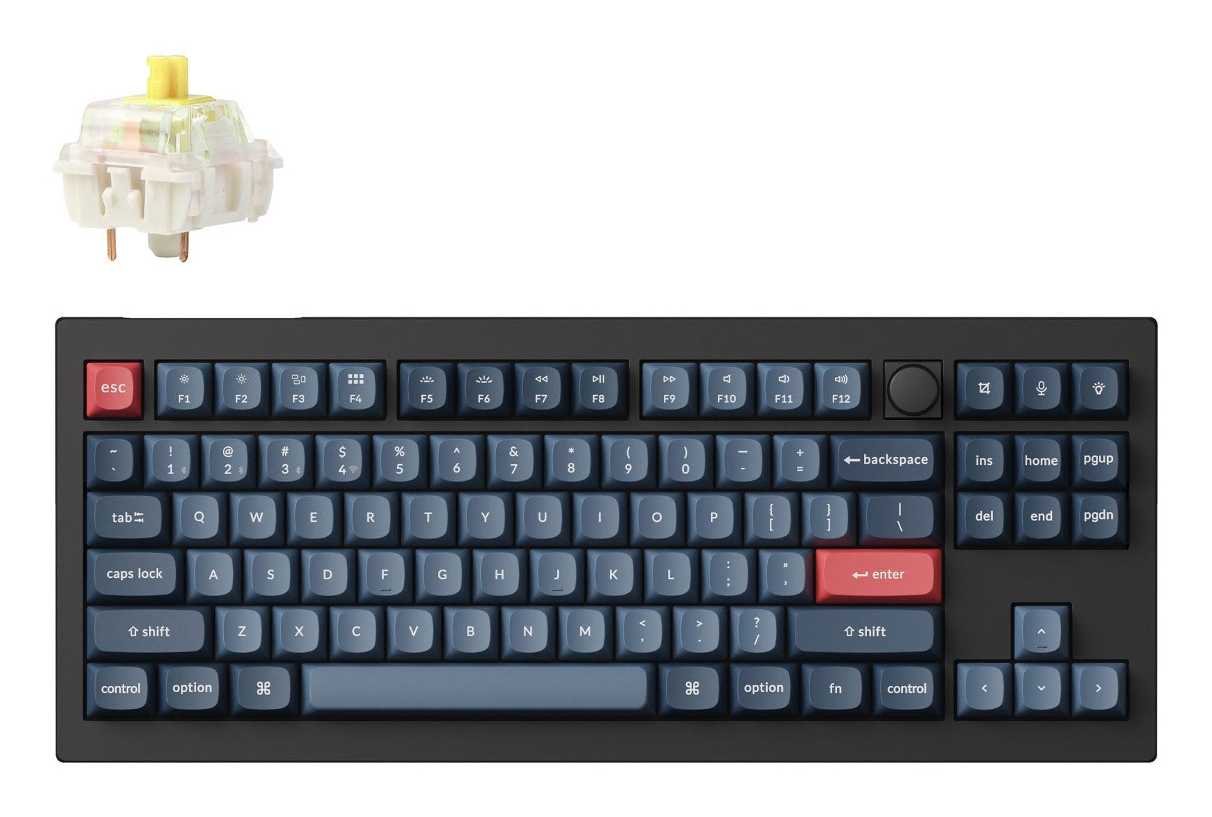 Keychron V3 Max80% Tkl Banana Switch Black