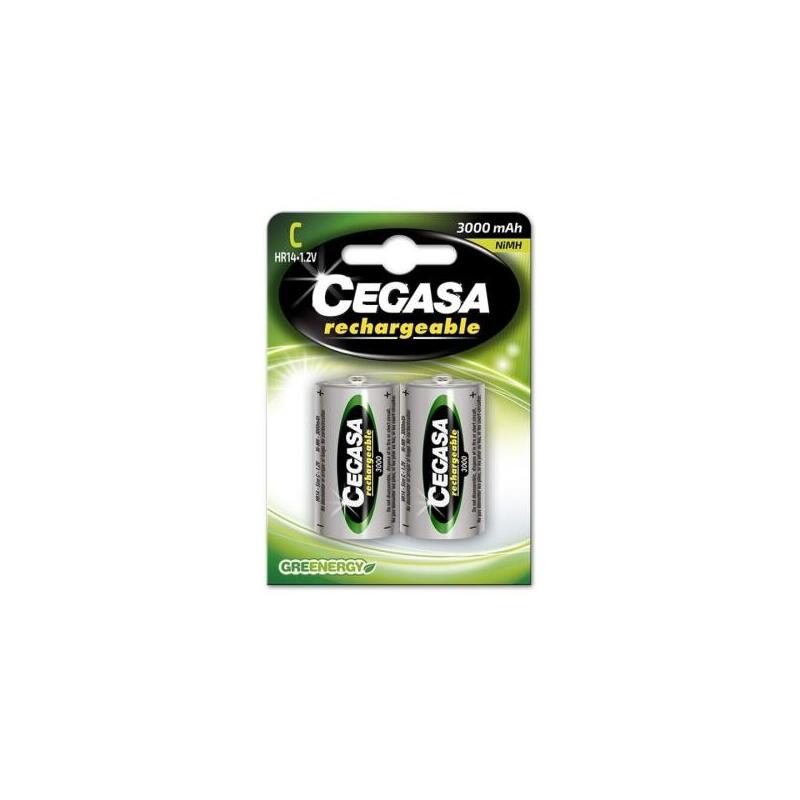 Cegasa Rechargeable Pack De 2 Pilas Recargables Hr14 C 3000mah