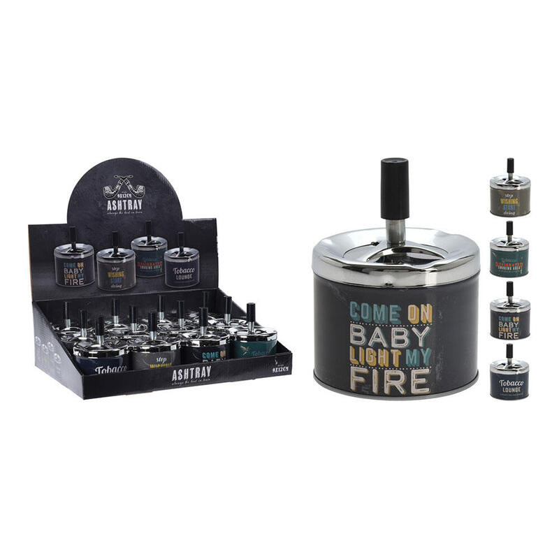 Cenicero Automático Inox Ø9 X 12 Cm Modelos Surtidos