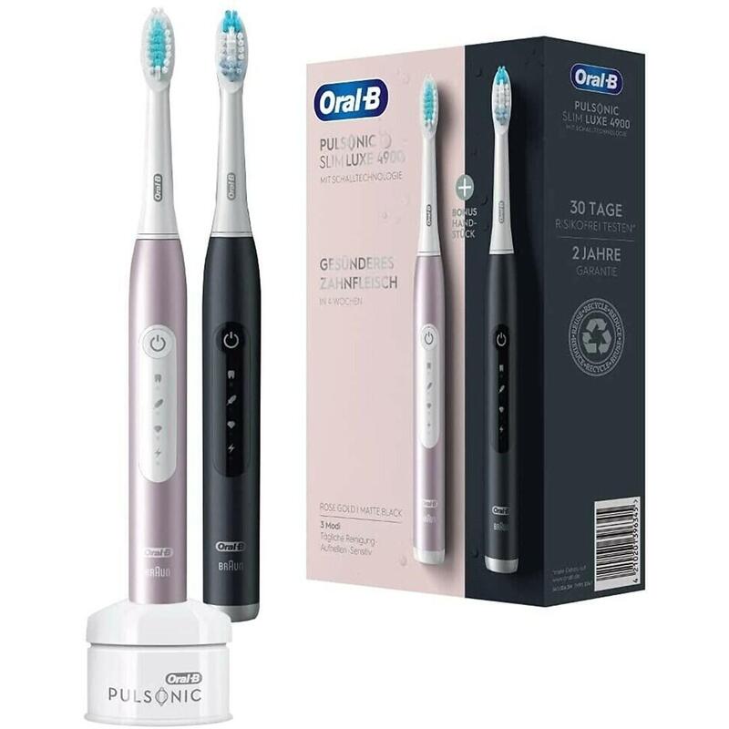 Cepillo Braun Oral-B Pulsonic Slim Luxe 4900 Rose Dorado/Matte Negro