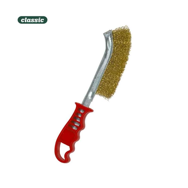 Cepillo Cabo Plastico Acero Bronceado F116a Mota