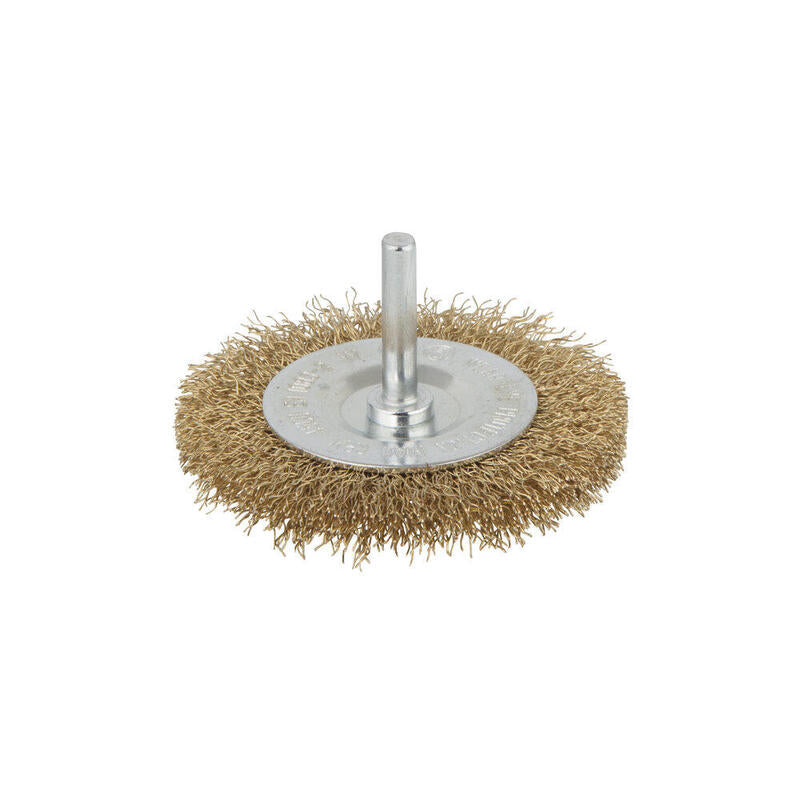 Cepillo De Disco De Alambre De Latón Vást. Hexagonal Ø75x10mm 2110000 Wolfcraft