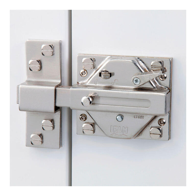 Cerrojo Cs88sc M50. Acabado Cromo Satinado. Cilindro 50mm. Con 5 Llaves De Seguridad. Ifam