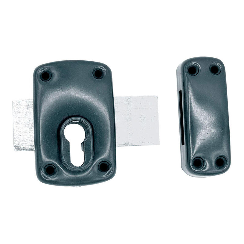 Cerrojo Sobreponer Sin Cilindro Crr16 Pintado Gris