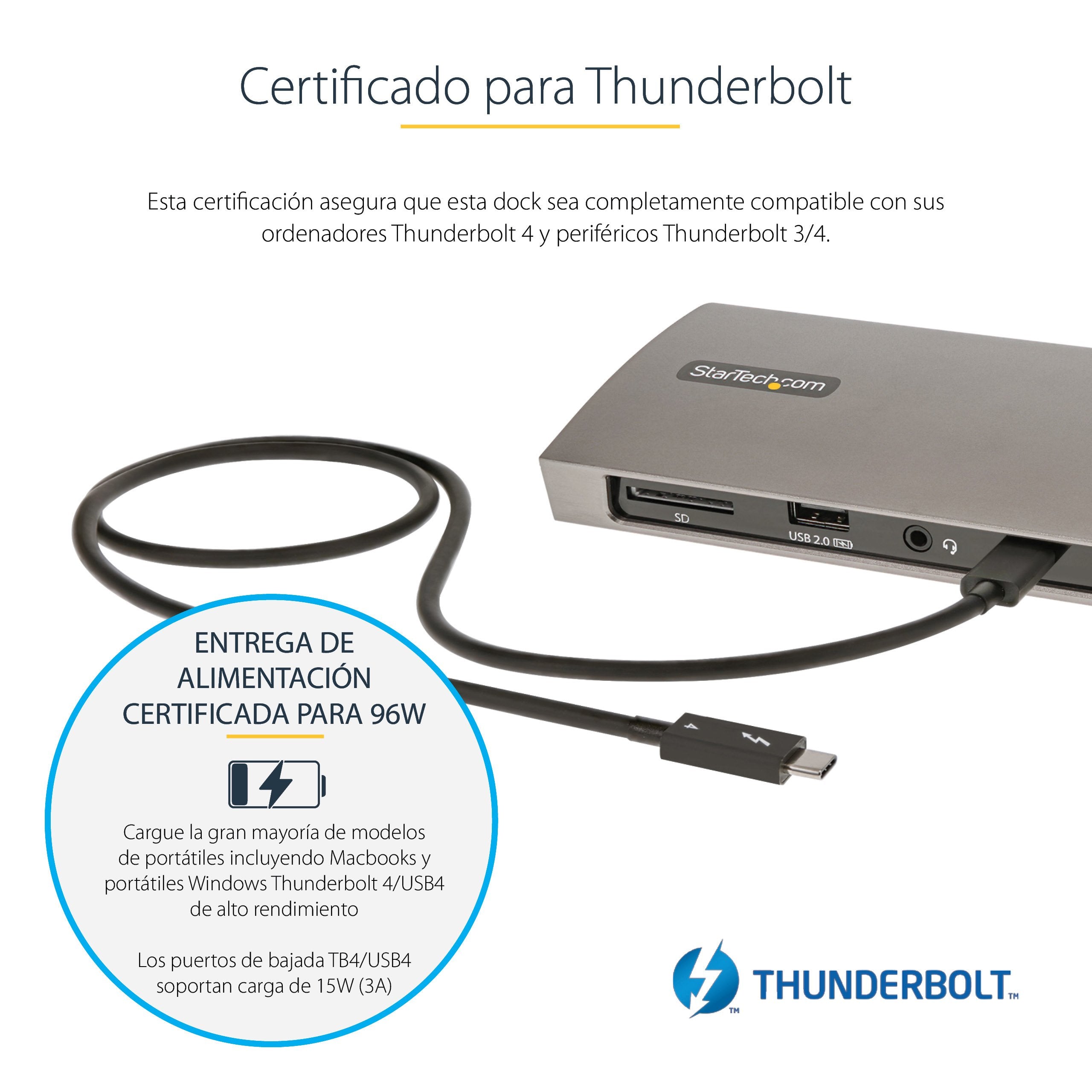 EAN 0065030895064 - StarTech.com TB4CDOCKUE base para portátil y replicador de puertos Alámbrico Negro, Gris imagen 9