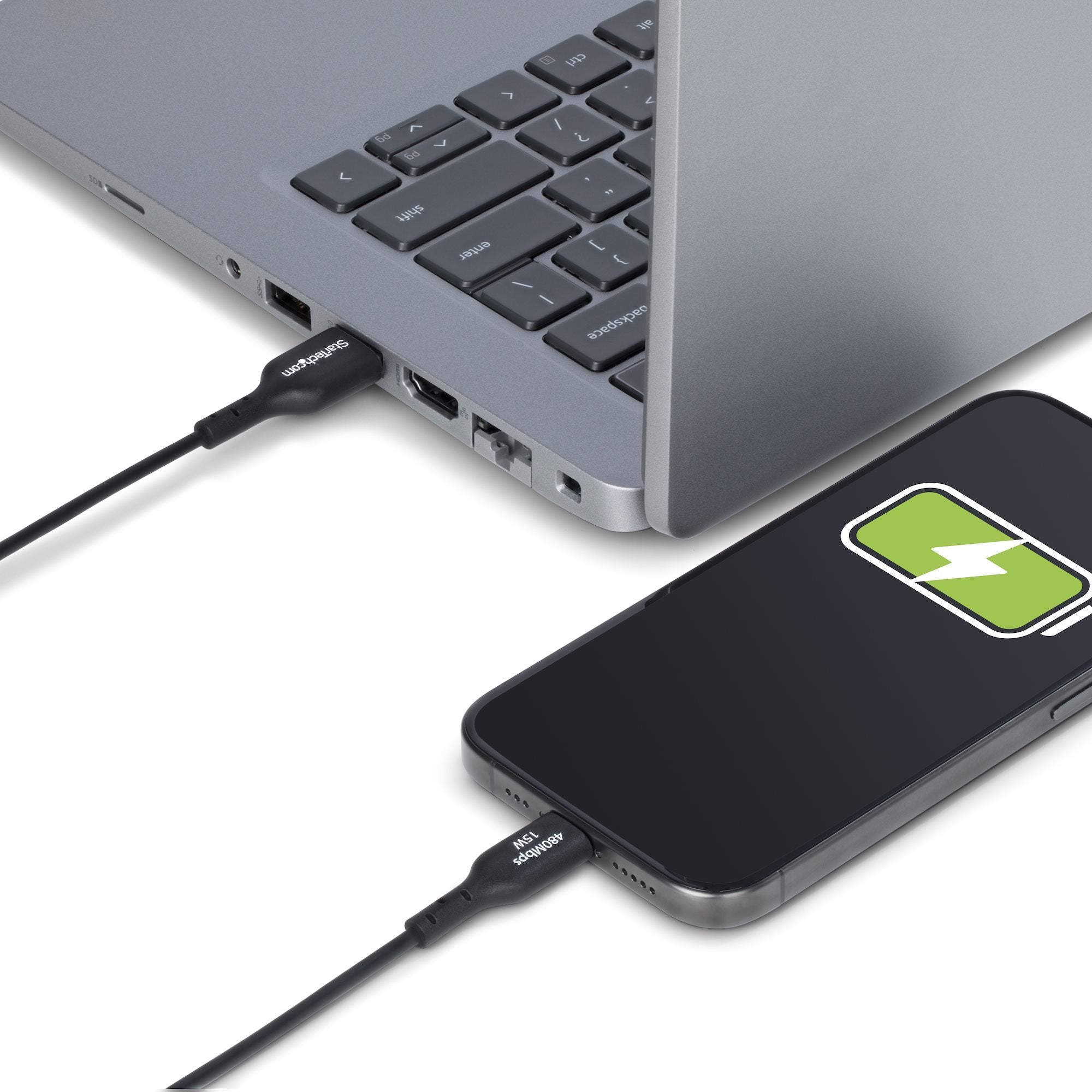 EAN 0065030911849 - StarTech.com USB2AC2MNC cable USB USB A USB C Negro imagen 8
