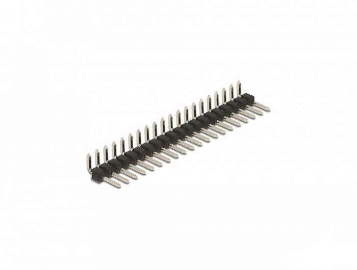 Delock Cabezal De 20 Pines, Paso De 2,54 Mm, 1 Fila, En Ángulo, 5 Piezas