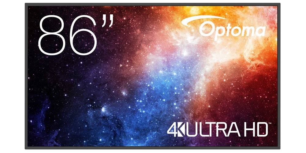 Optoma N3861k Pantalla Señalización Digital 2,18 M (86") Led Wifi 450 Cd / M² 4k Ultra Hd Negro Android 11 24/7