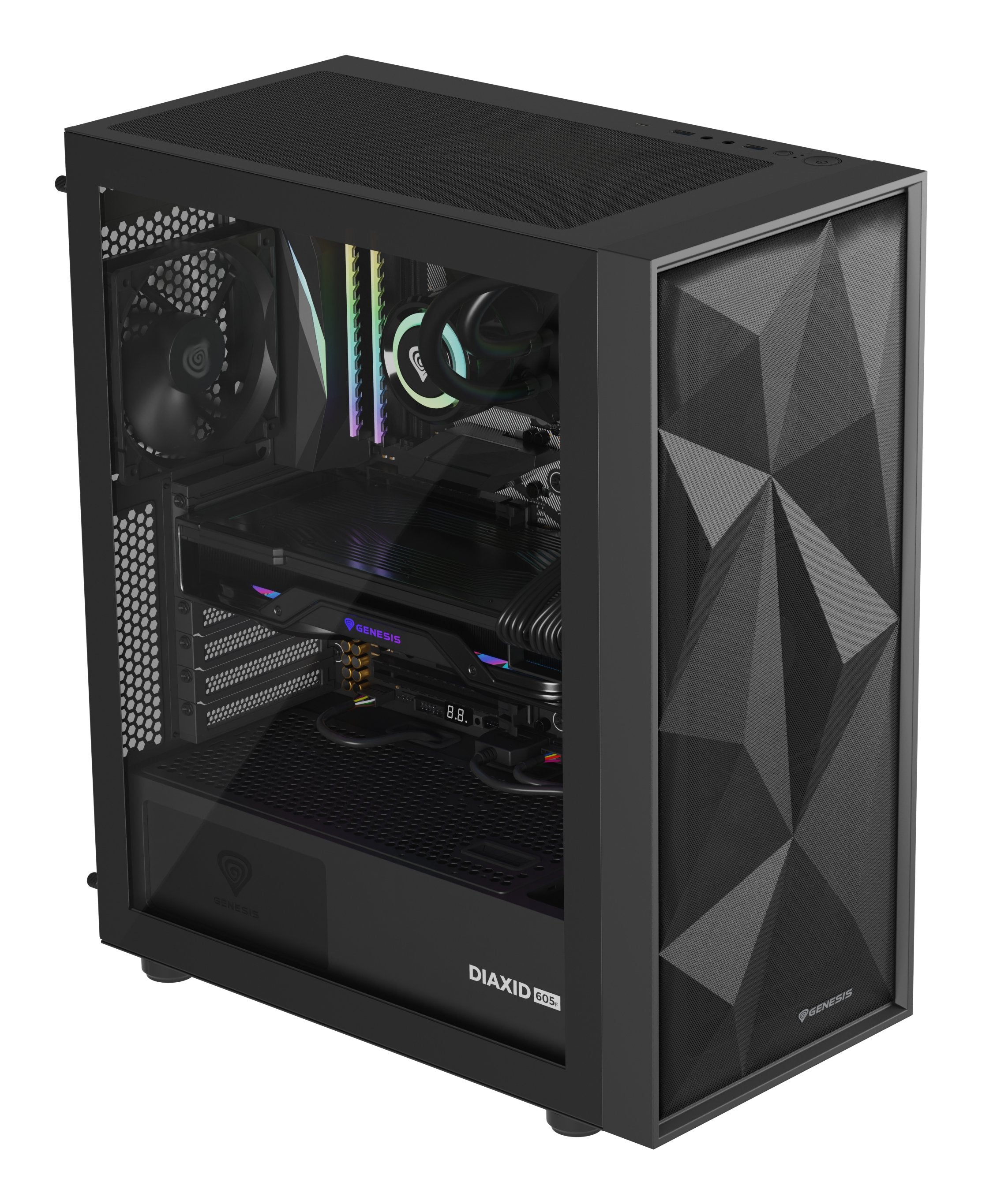 EAN 5901969439212 - GENESIS Diaxid 605F Midi Tower Negro imagen 6