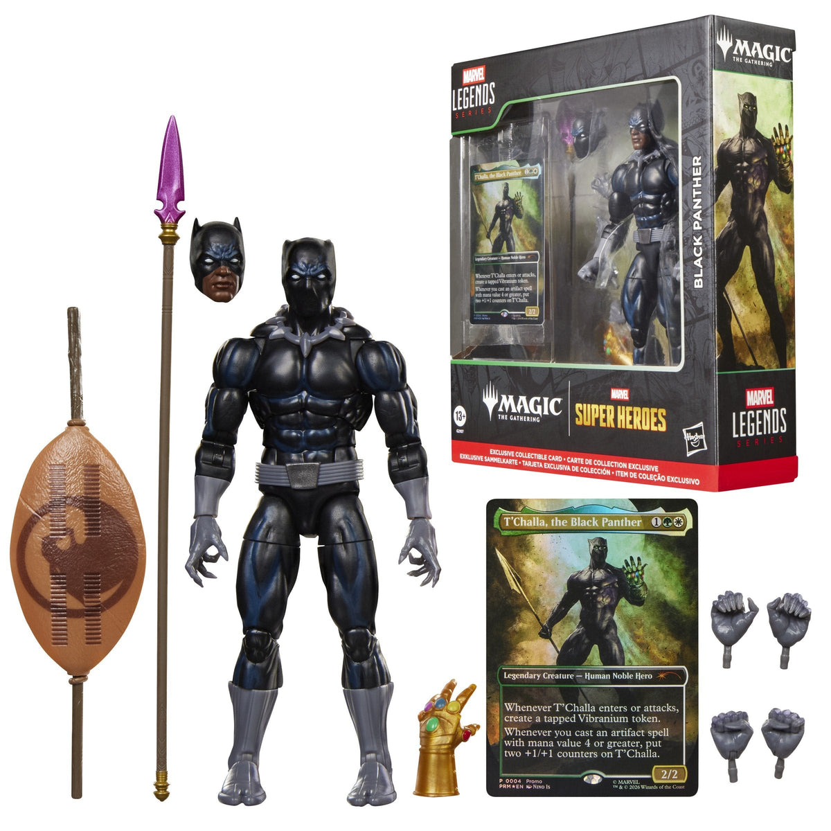 Figura Hasbro Marvel Legends Series X Magic: The Gathering Black Panther