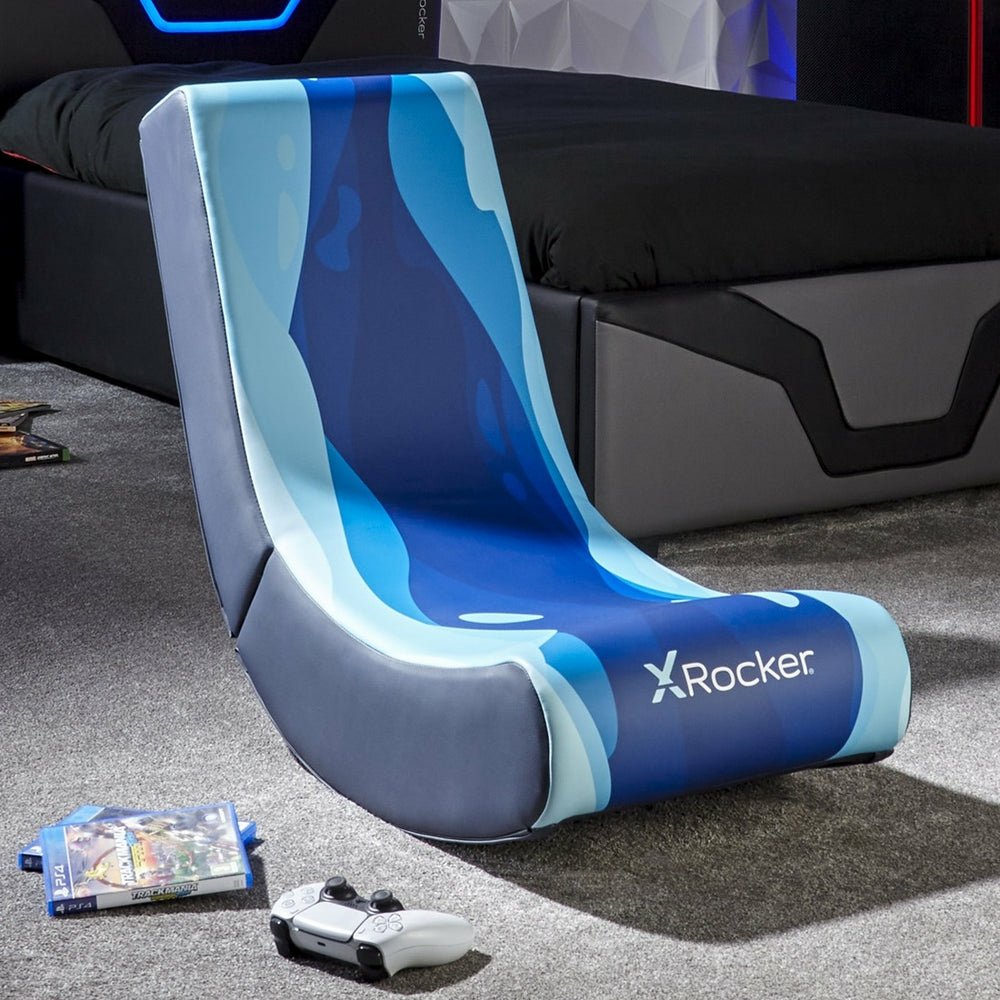 EAN 94338220858 - X Rocker 2022085 silla para videojuegos Silla gaming Asiento acolchado tapizado Azul imagen 1