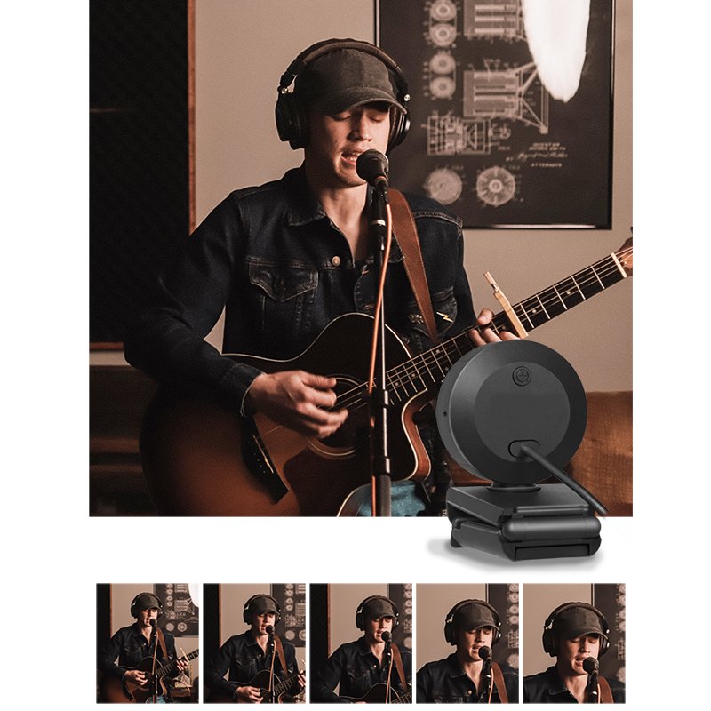 Logilink Ua0384 Cámara Web 2 Mp 1920 X 1080 Pixeles Usb 2.0 Negro, Blanco