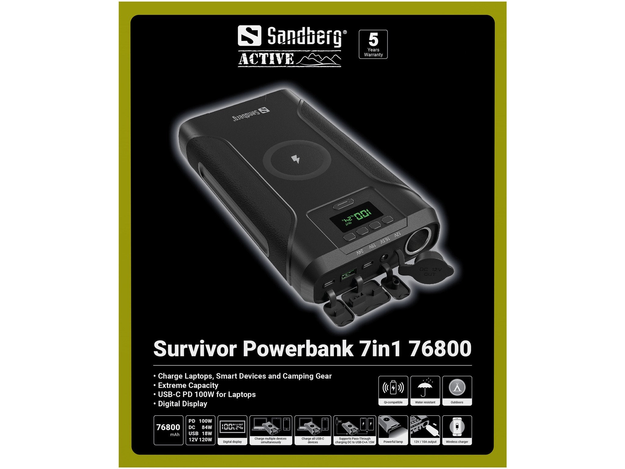 EAN 5705730421150 - Sandberg Survivor Powerbank 7in1 76800 imagen 9