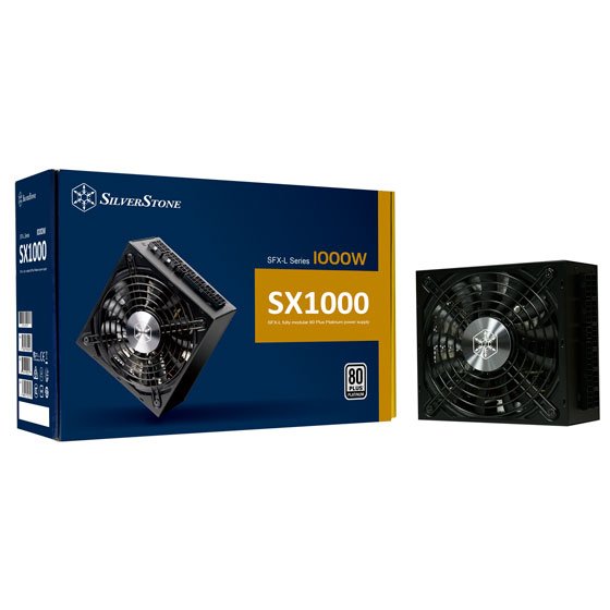 Fuente De Alimentación Silverstone Sx1000 Modular 80-Plus 1000w Platinum, Sfx-L Sst-Sx1000-Lpt