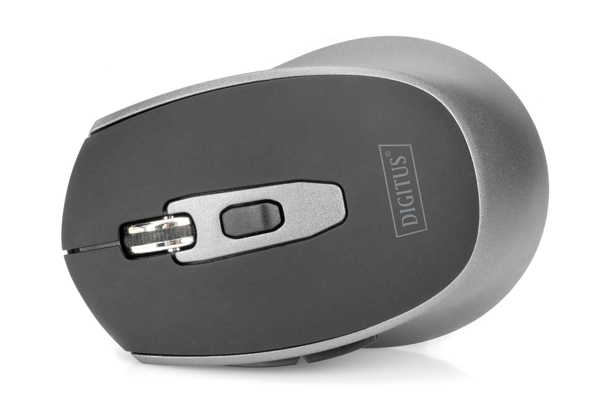 Raton Digitus Wireless Optical Mouse, 6 Botones 1600dpi Negro/Gris