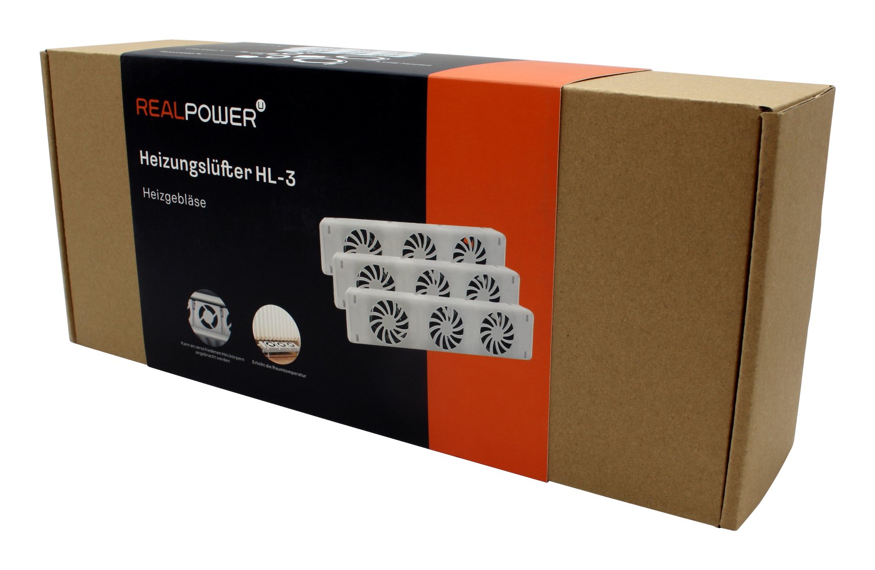 EAN 4040895012838 - RealPower HL-3 Interior Blanco Ventilador eléctrico imagen 2