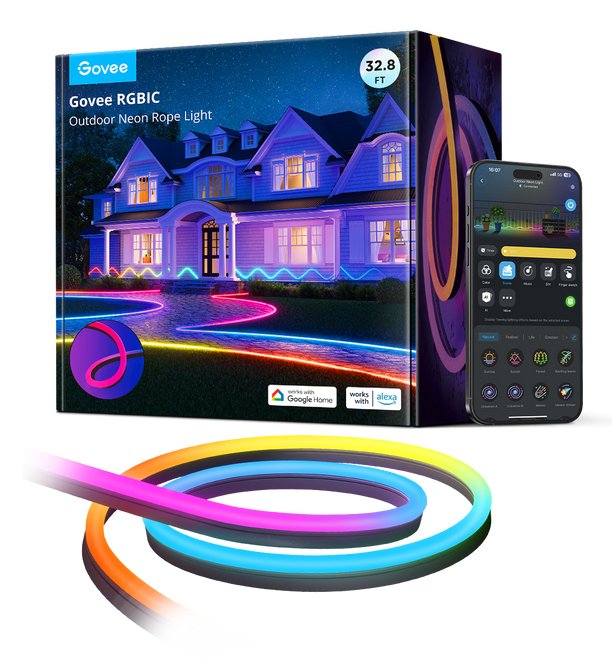 Govee Rgbic Outdoor Neon Strip Lights - 10m*