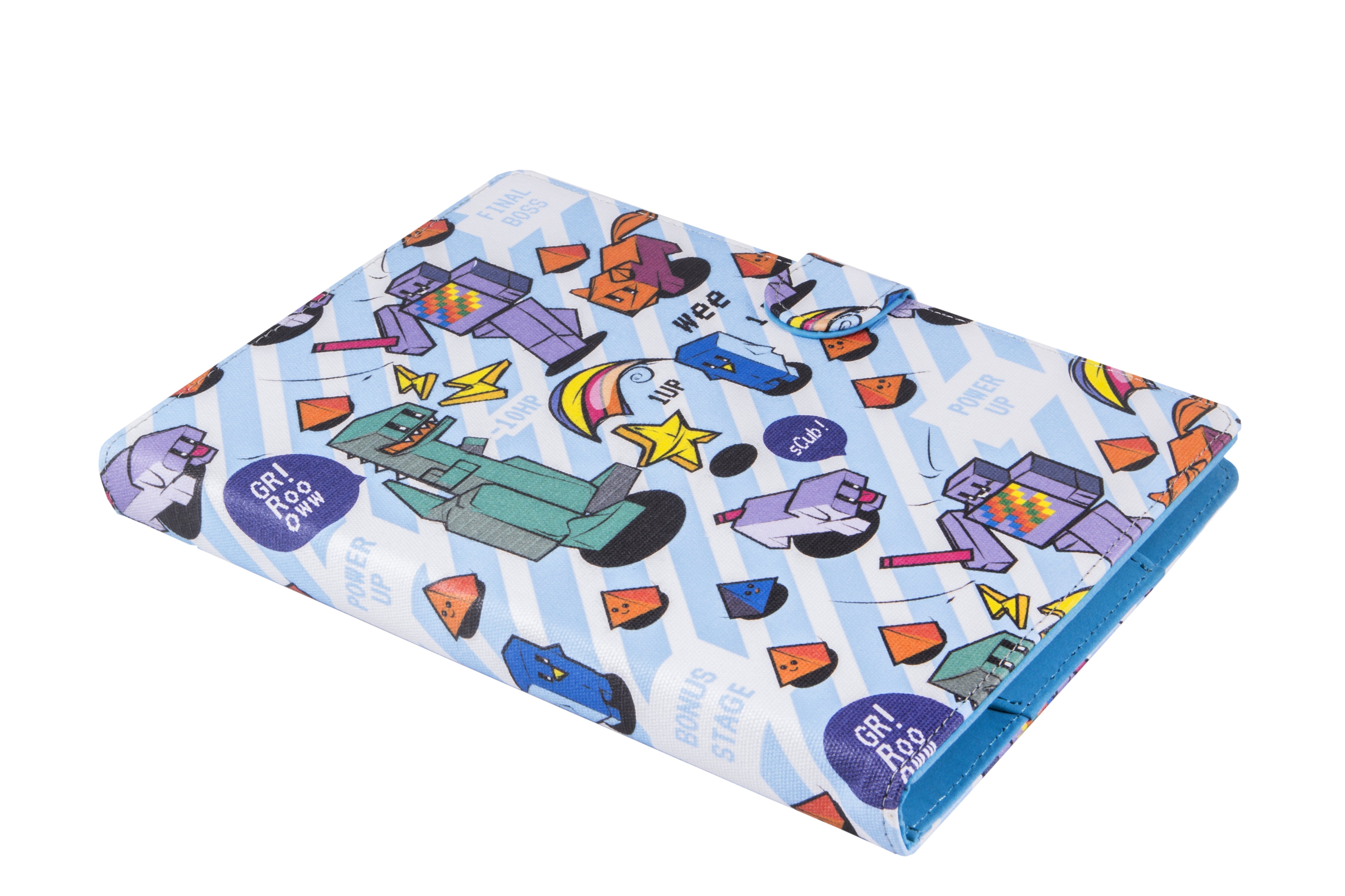 Funda Universal Estampada Silver Ht Para Tablet 9-10.1"+ Teclado Micro Usb Pixel Gamer