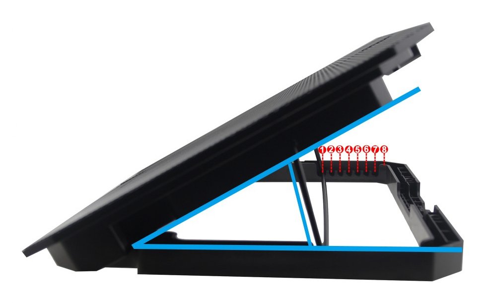 EAN 8059018368734 - Techly ICOOL-CP11TY soporte para ordenador portátil Negro 43,2 cm (17") imagen 4