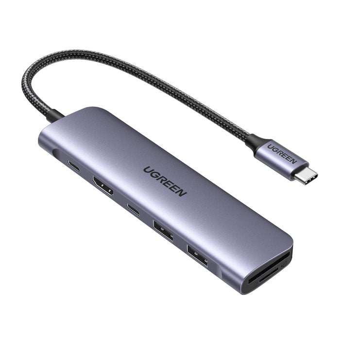 EAN 6941876212149 - Ugreen 15214 base para portátil y replicador de puertos Alámbrico USB 3.2 Gen 1 (3.1 Gen 1) Type-C Lila, imagen 1