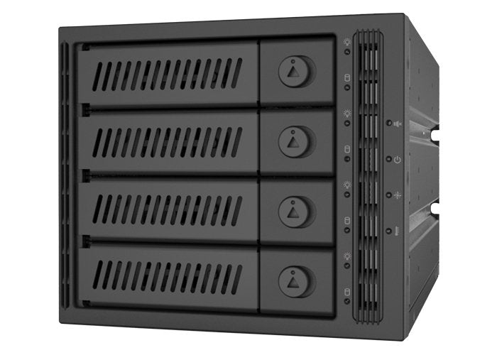 Chieftec Cmr-3141sas Panel Bahía Disco Duro Para 4 Hdd / Ssd (3,5 "/ 2,5"), Ocupa 3 Ranuras De 5,25 "