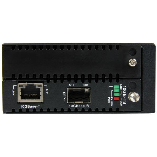 Startech.Com Conversor De Medios Ethernet De Cobre A Fibra De 10 Gigabits - Gestionado - Con Sfp+ Abierto