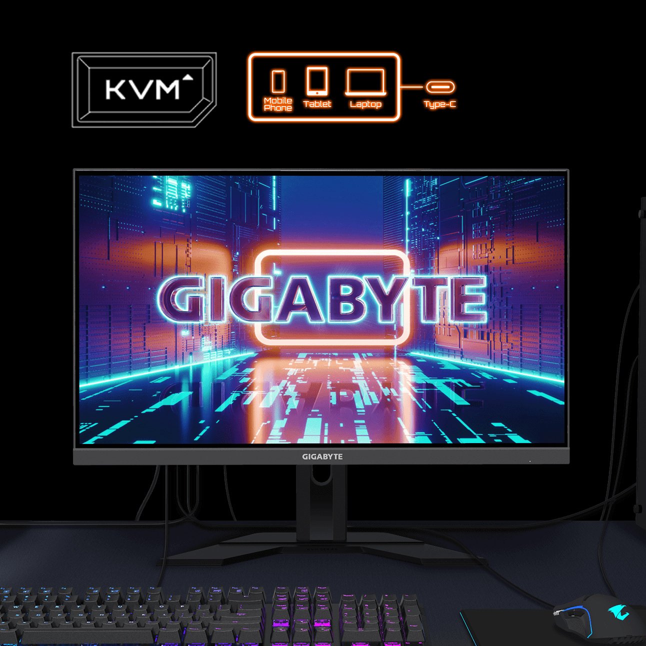 Monitor Gigabyte M27q X 68,6 Cm 27" 2560 X 1440 Pixeles Quad Hd Led Negro