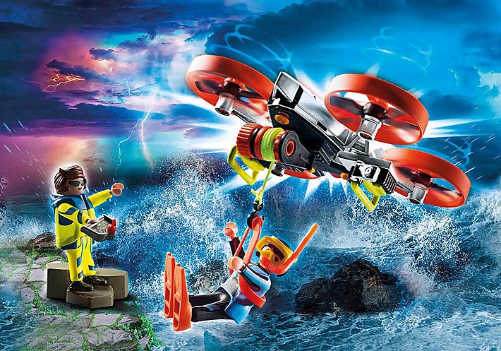Playmobil 70143 City Action Rescate De Buceadores Con Dron De Rescate