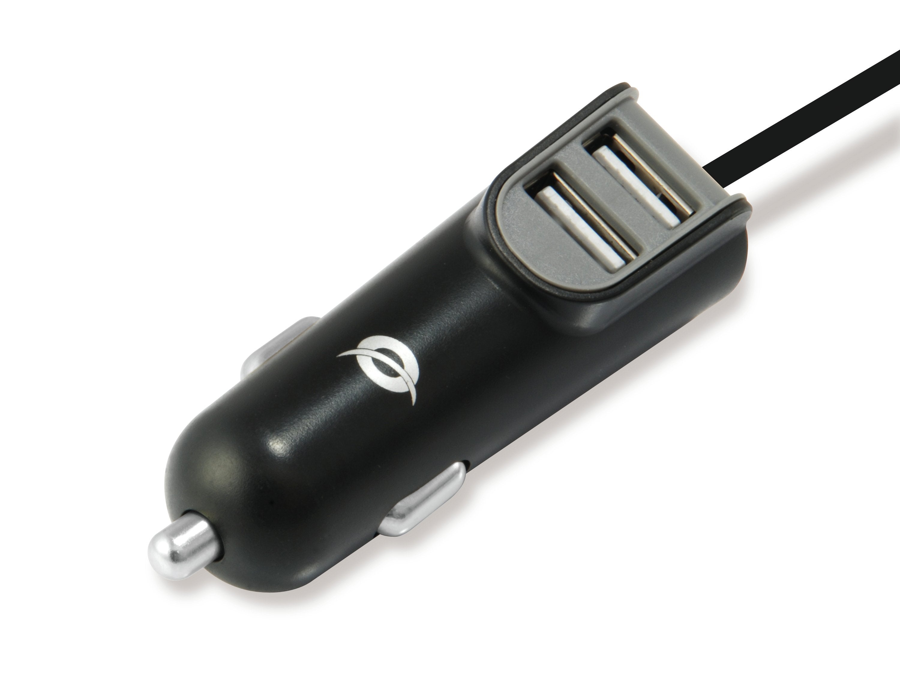 Cargador Coche Conceptronic Carden05b Con Cable Usb-C + 2 Puertos Tipo A 5v/3.1a 15.5w