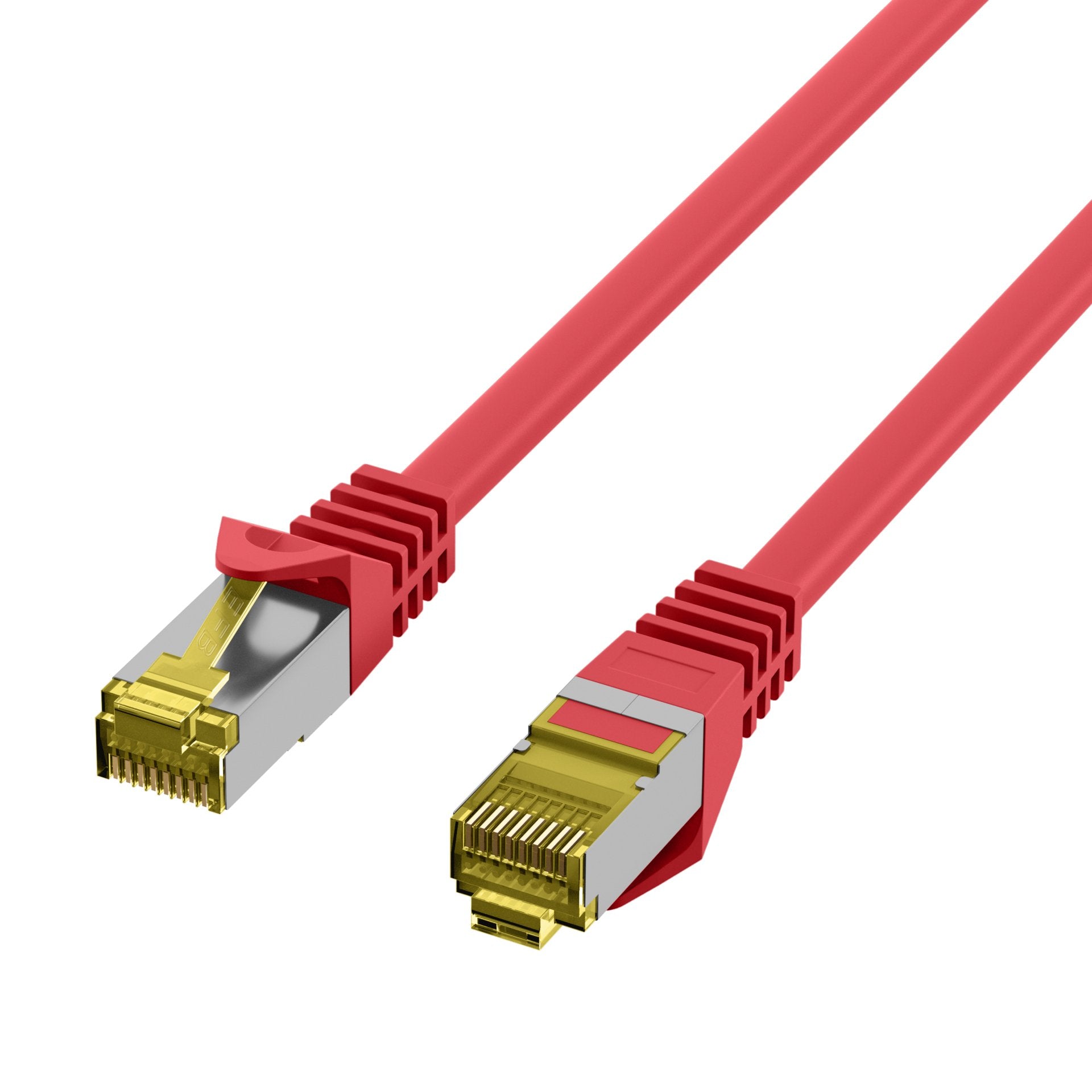 Efb Rj45 Cable De Red Cat.6a S Ftp Lszh Cat.7 Rohcable Rot